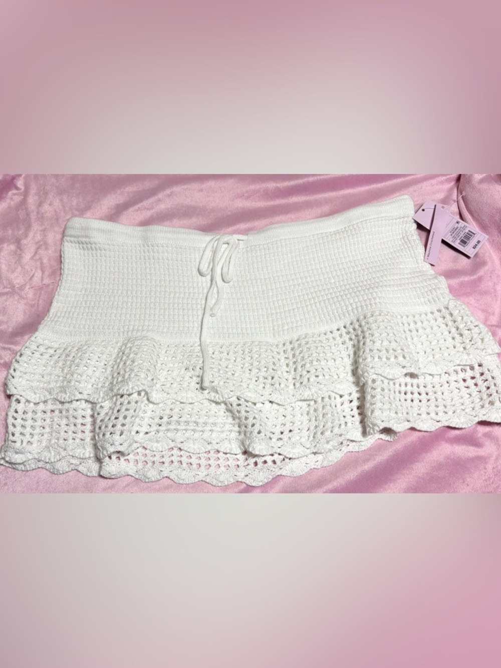 wild fable White Crochet Knit Skirt